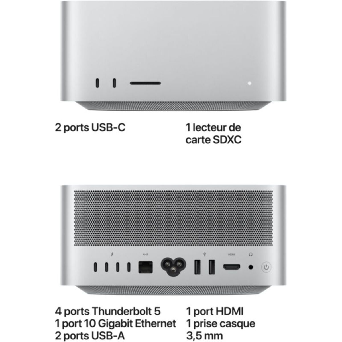 Ordinateur Apple MAC Studio M5 Max 36Go RAM 512Go CPU 18 GPU32