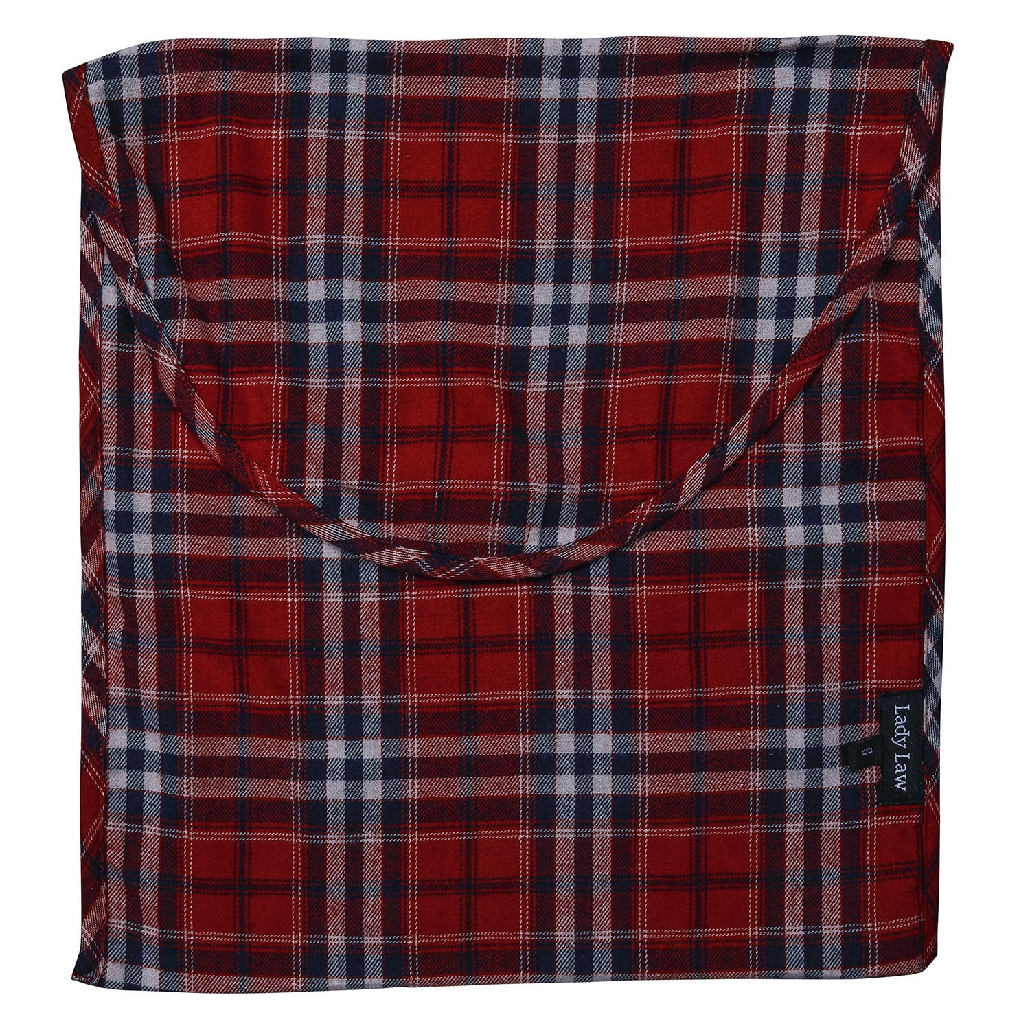 PIGIAMA DONNA donna flanella invernale quadro rosso blu e bianco