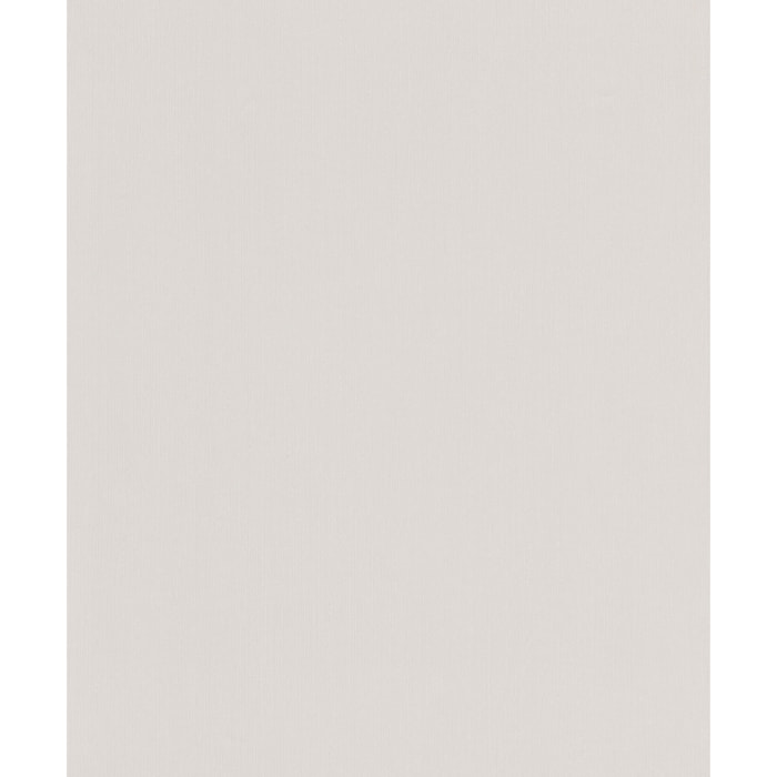 Papier Peint Uni avec Lignes Verticales - Blanc