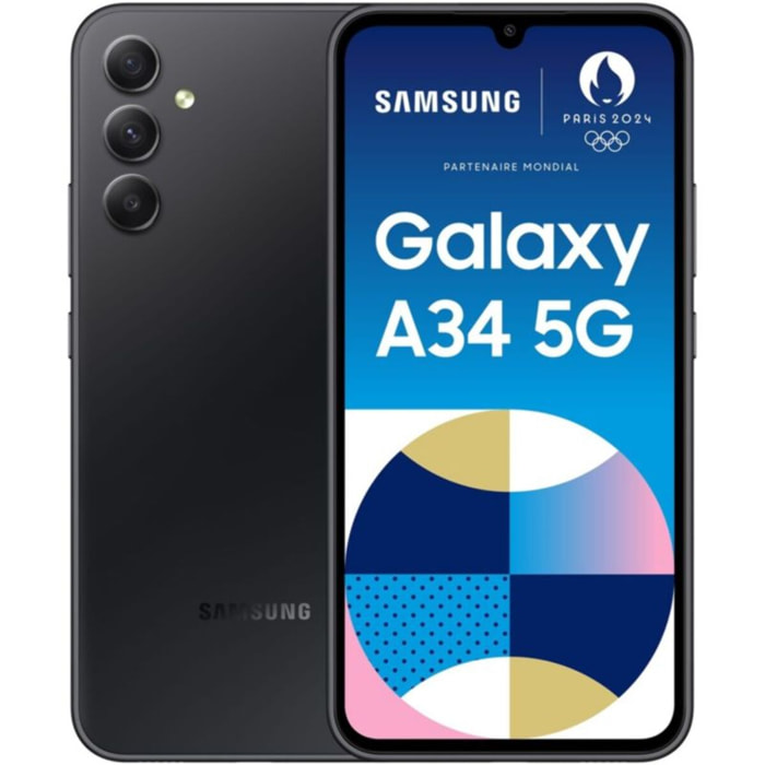 Smartphone SAMSUNG Galaxy A34 Graphite 128 Go 5G