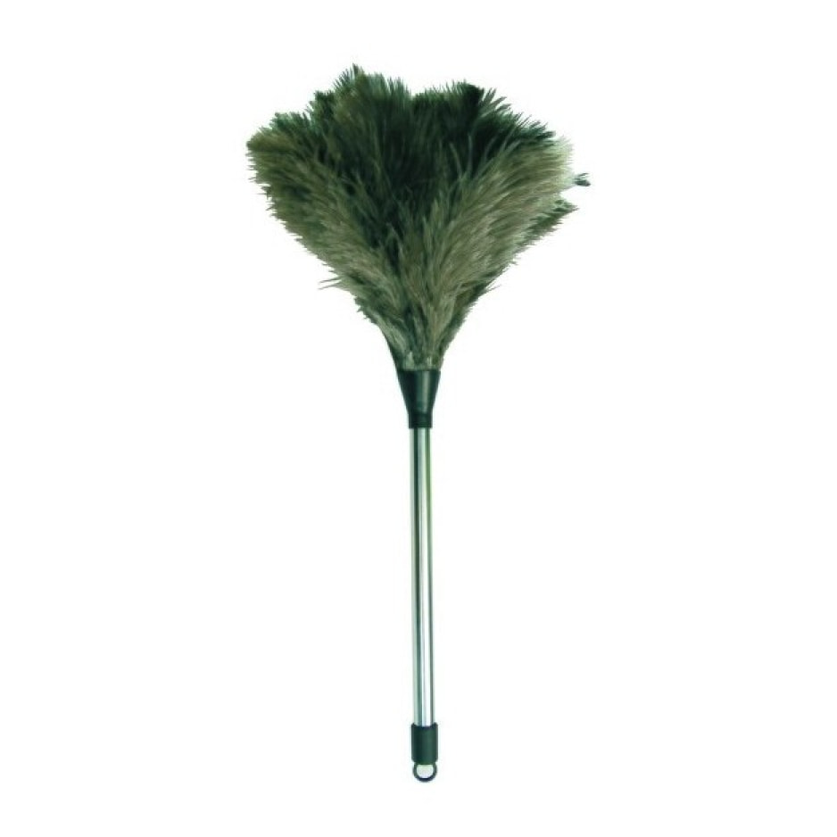 Plumeau en plumes d'autruche Manche Inox - MSV