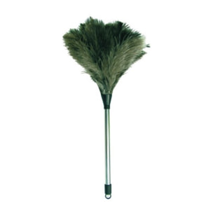 Plumeau en plumes d'autruche Manche Inox - MSV