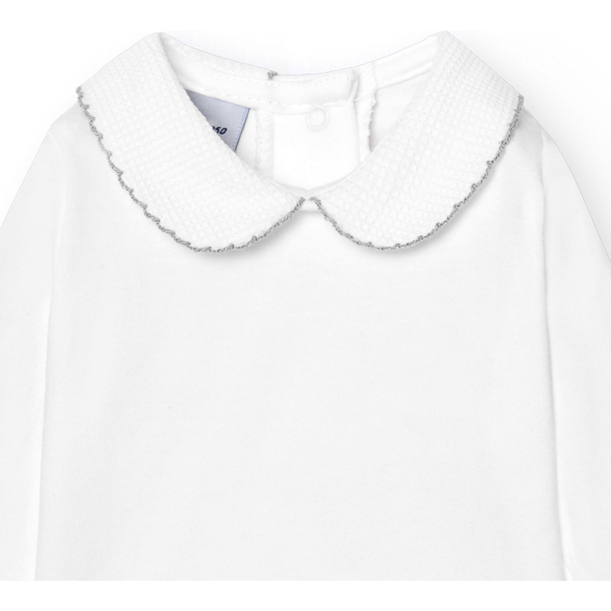 Body bebé manga larga cuello polo piqué