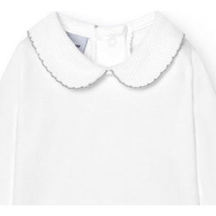 Body bebé manga larga cuello polo piqué