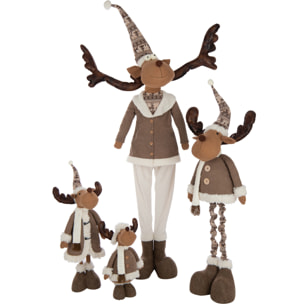 J-Line figurine Renne Téléscopiques - polyester - mix