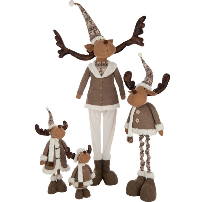 J-Line figurine Renne Téléscopiques - polyester - mix