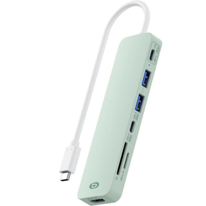 Hub ESSENTIELB 7 en 1 USB C Vert