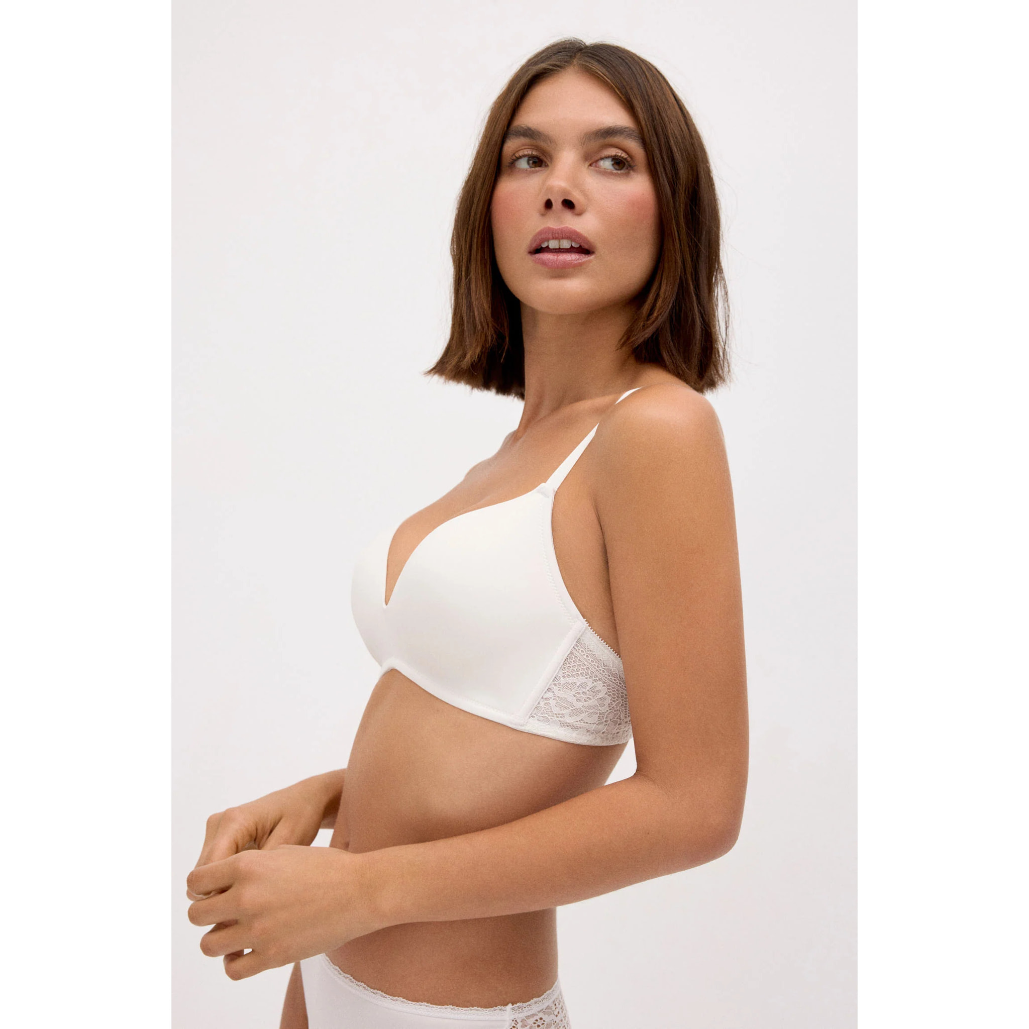 Reggiseno senza ferretto con imbottitura Beige