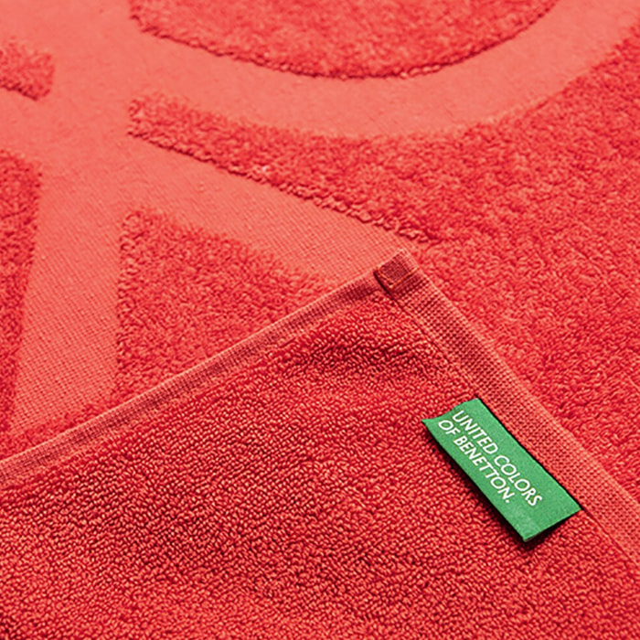 Alfombra de baño 50x80cm 100% Algodón de 750GSM color Rojo Benetton