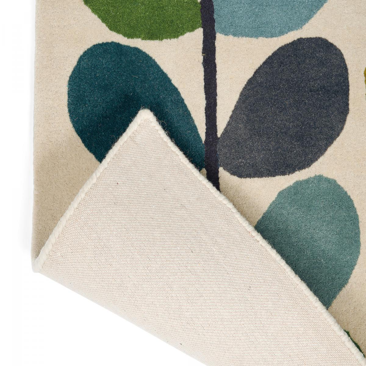 Tapis salon et chambre fait à la main en laine motif seventies GUXE