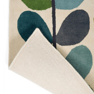 Tapis salon et chambre fait à la main en laine motif seventies GUXE