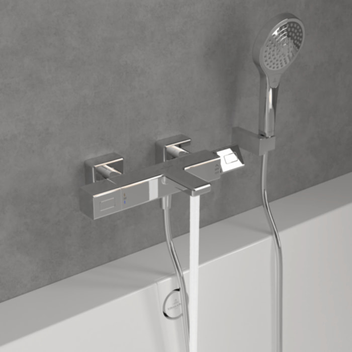 Mitigeur bain douche thermostatique Universal carré Chrome
