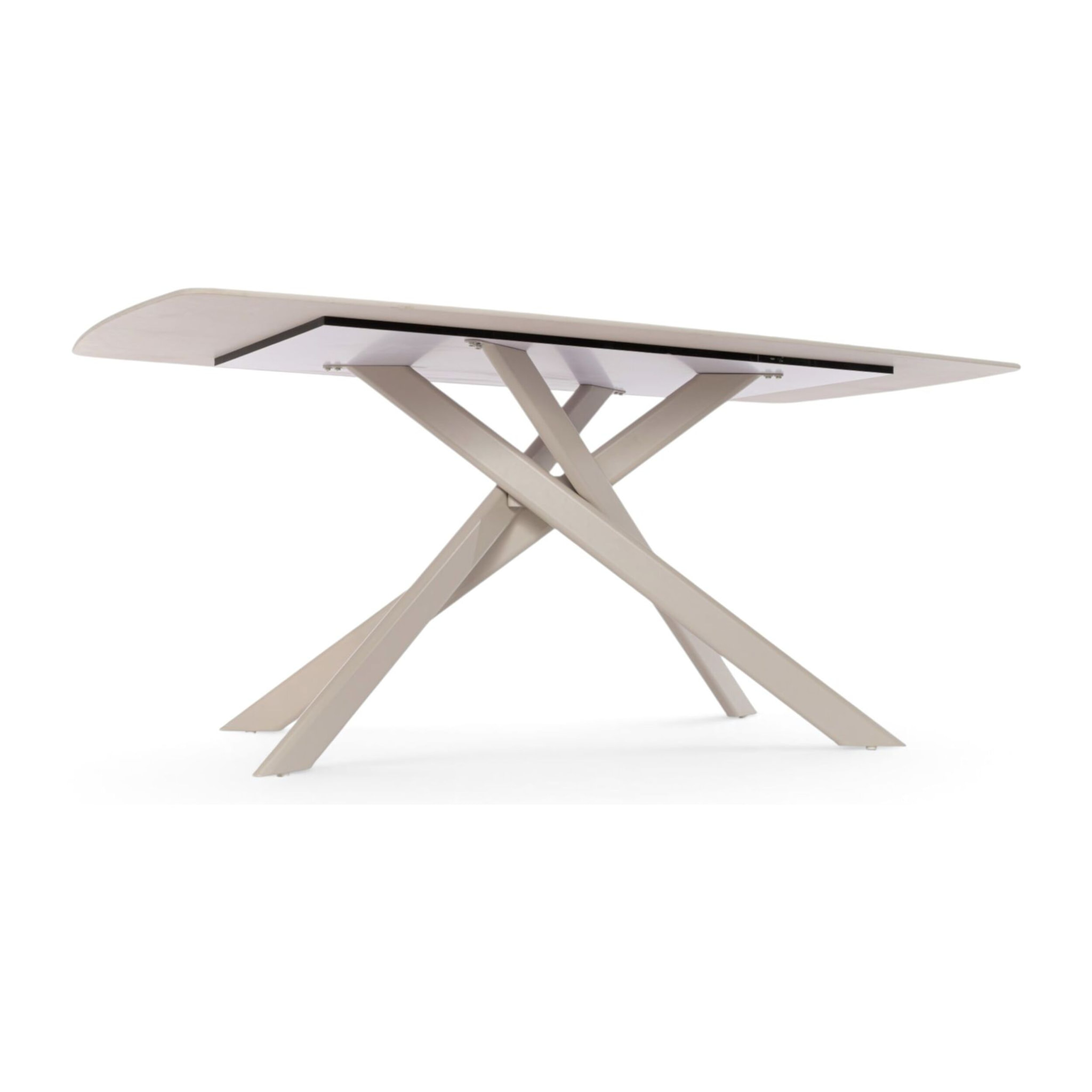 Tavolo SAINT FLORENT in ceramica finitura travertino 180x90x76 cm