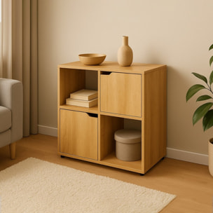 Mobile libreria in rovere naturale e design moderno - Ubli