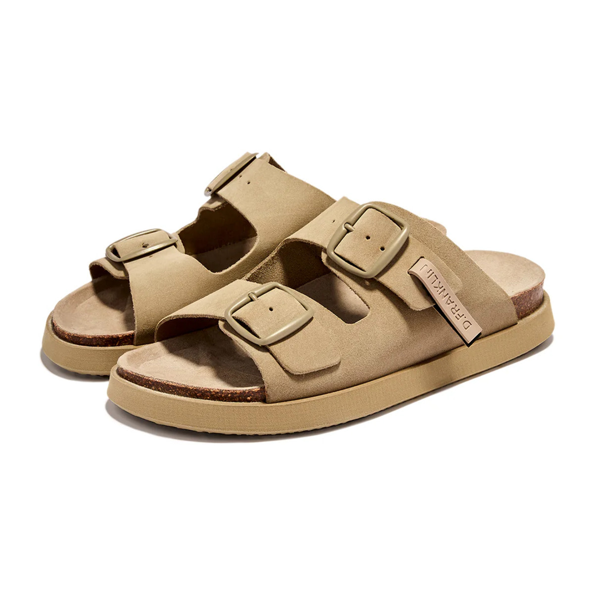 Sandalias Unisex Cierre Hebilla en  Marrón Claro Vibe