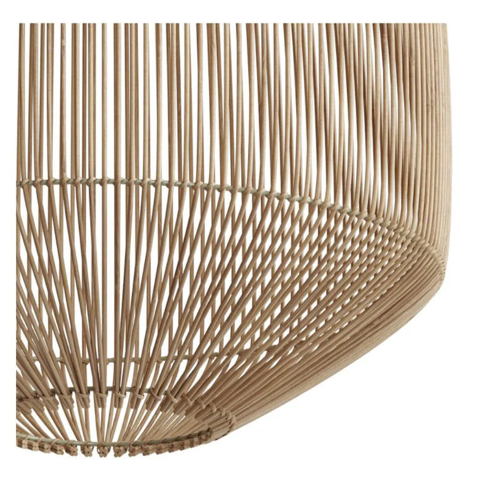 Abat-jour naturel pour suspension en rotin D40 cm - Hajar