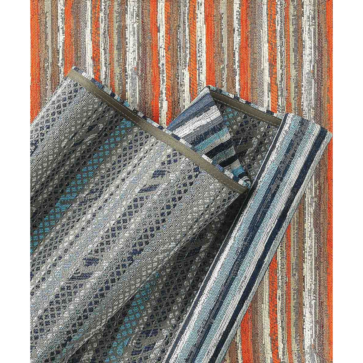 Tappeto Cucina Bagno Righe Rosso