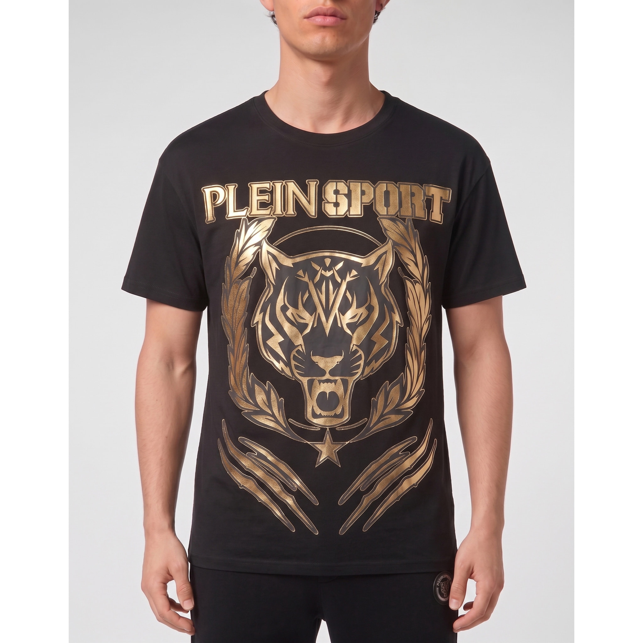 PLEIN SPORT Camiseta de cuello redondo y manga corta TIGER