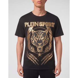 PLEIN SPORT Camiseta de cuello redondo y manga corta TIGER