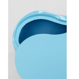Table basse Lotus 35cm bleue Kare Design