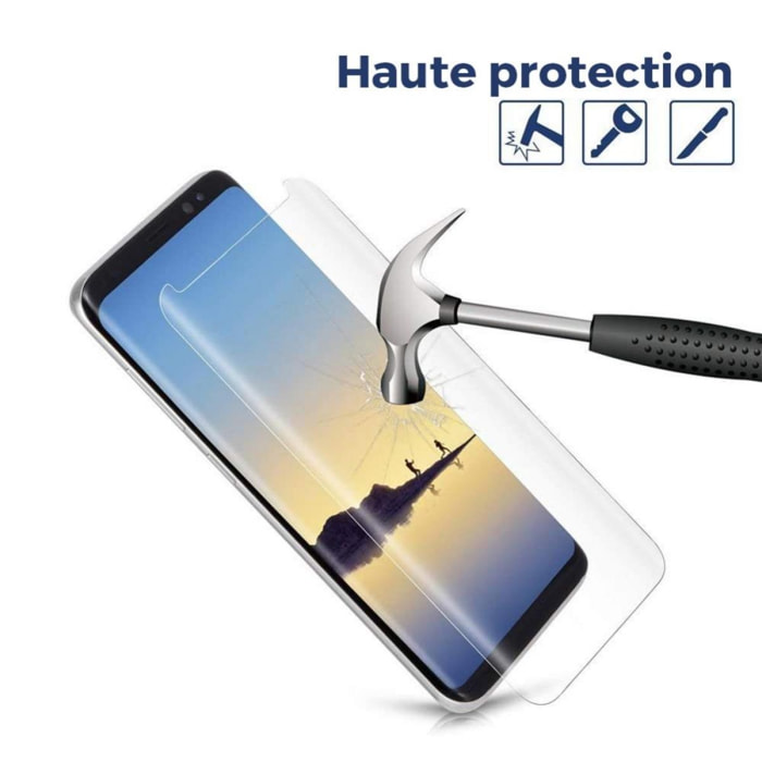 Vitre Galaxy S8 Samsung de protection en verre trempé anti-lumière bleue