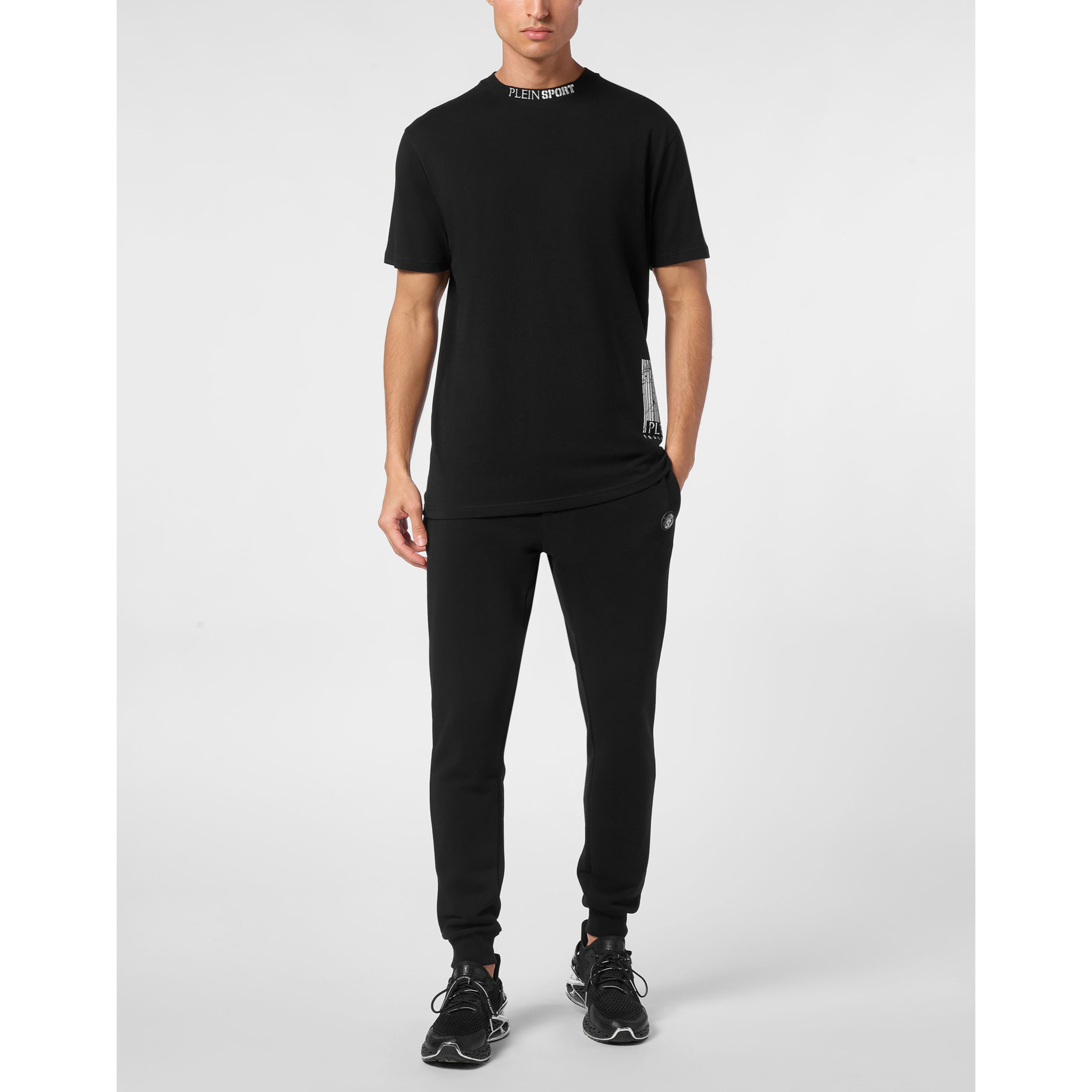 PLEIN SPORT Camiseta Cuello Redondo BARCODE