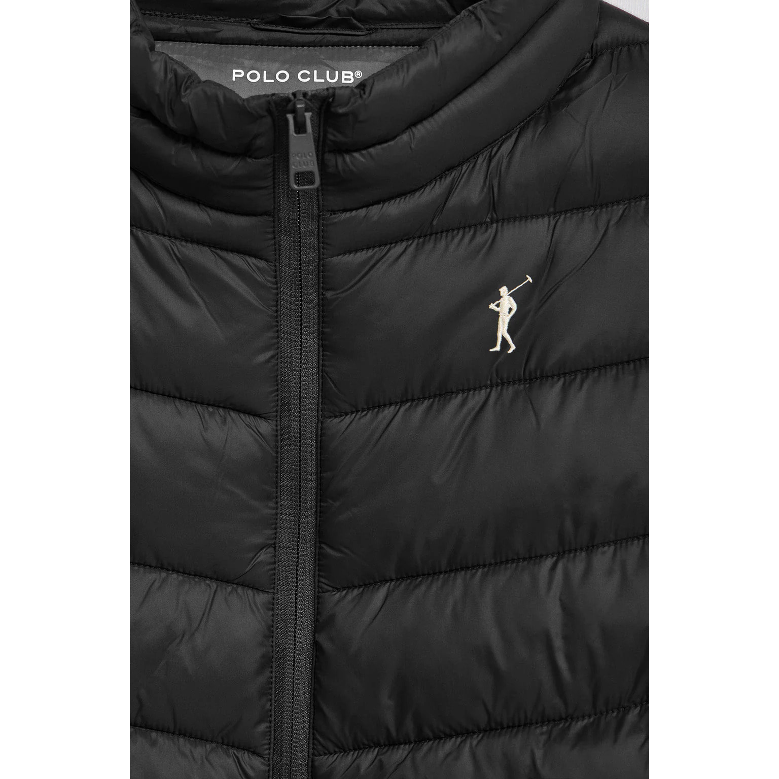 Chaqueta Chase ultralight negra con bordado Rigby Go