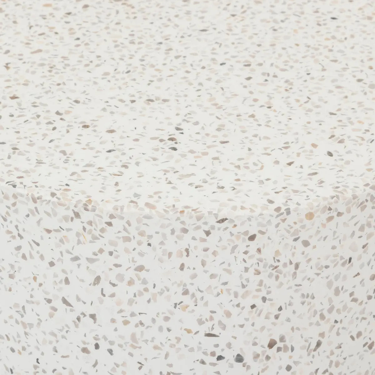 Table d'appoint de jardin "Timandra" D. 35 x H47cm en terrazzo