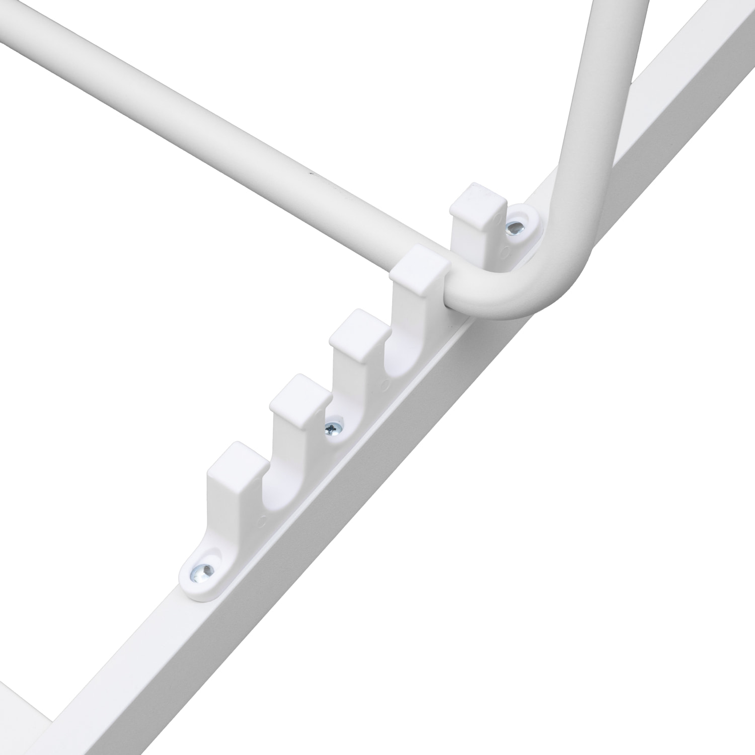 Lot de 2 chiliennes CYPRUS - textilène gris/structure blanche