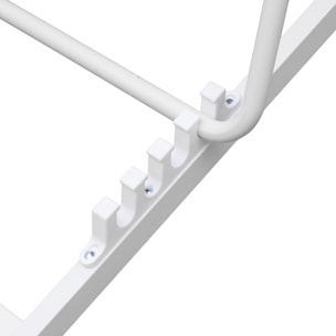 Lot de 2 chiliennes CYPRUS - textilène gris/structure blanche