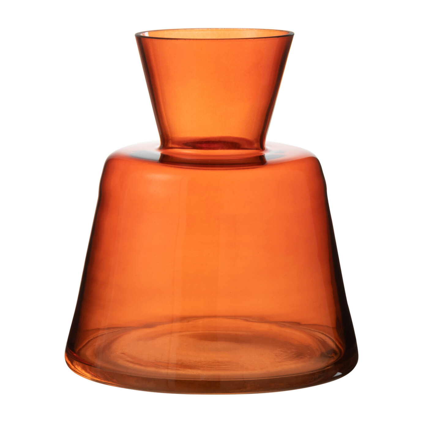 J-Line Vase Conique Verre Orange Small