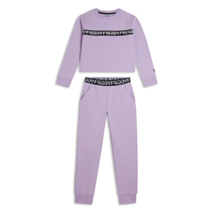 Tuta Bambina girocollo con bande jacquard FREDDY