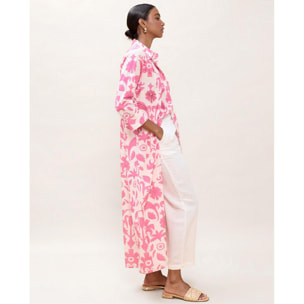 Abito a maniche lunghe con stampa floreale