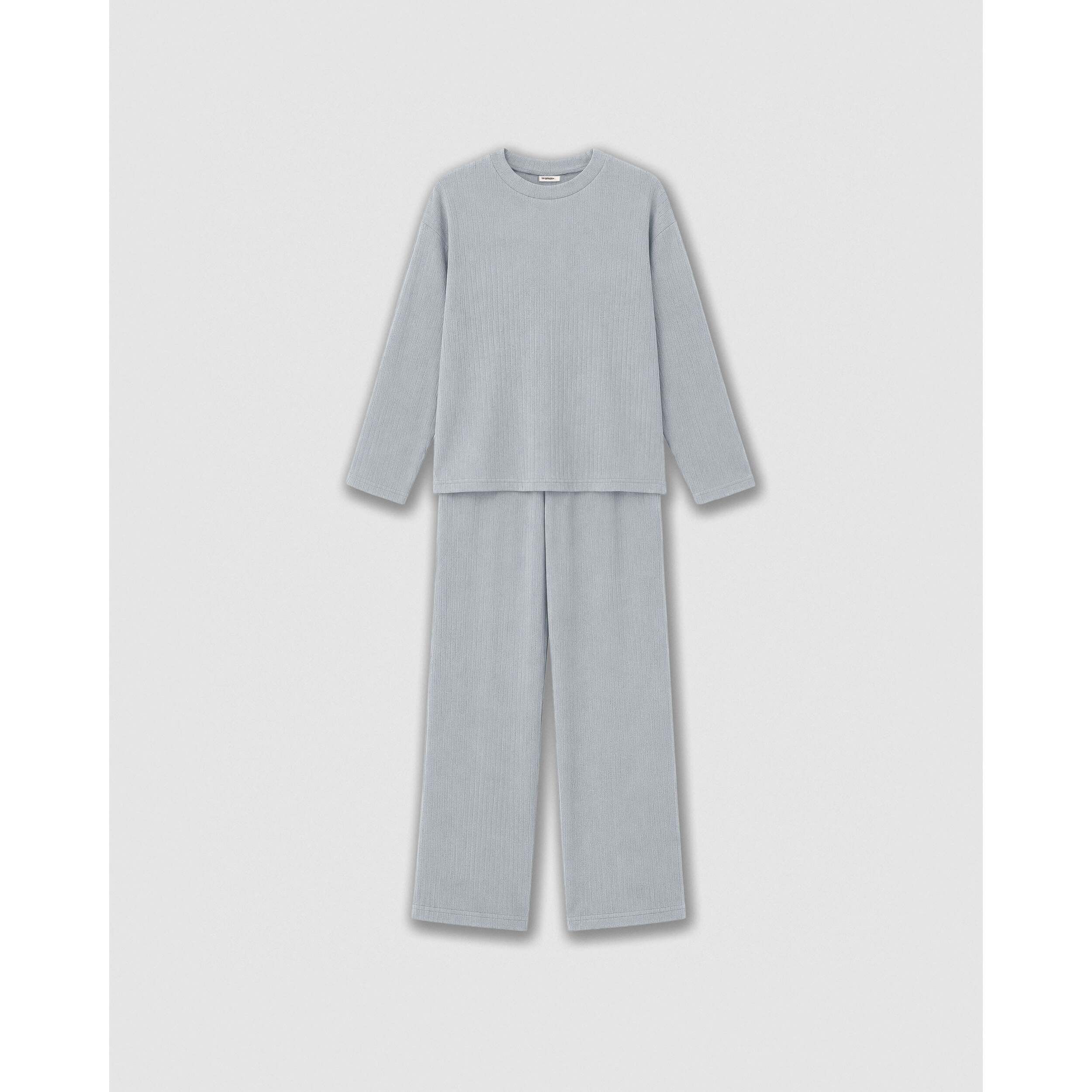 Pijama canalé raya ancha índigo