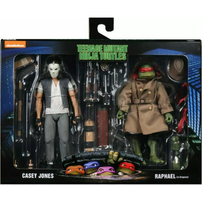 Tartarughe Ninja Action Figure 2-Pack Casey Jones & Raffaello 18 Cm Neca