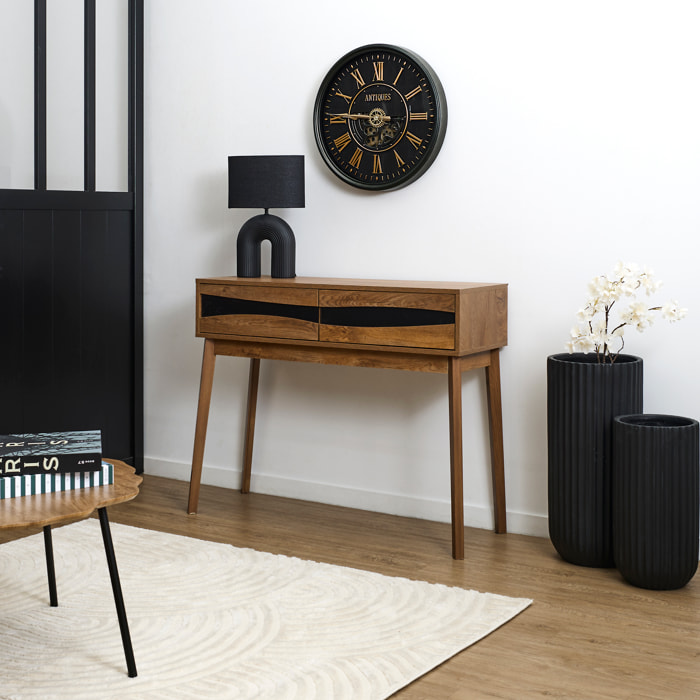 Console - HOME DECO FACTORY - Forest - Marron et Noir