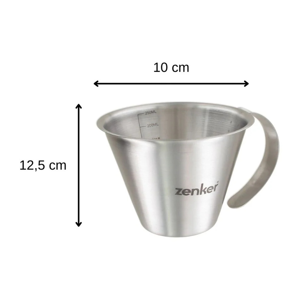 Lot de 2 verre doseur inox de 250 ml et 500 ml Zenker Smart Pastry