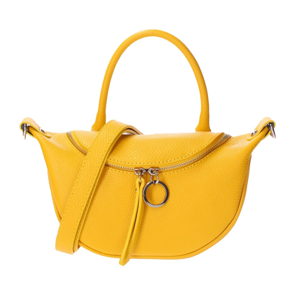 Borsa a mano da donna - Modello Mae - Vera pelle - 26.0 x 13.0 x 8.0 cm