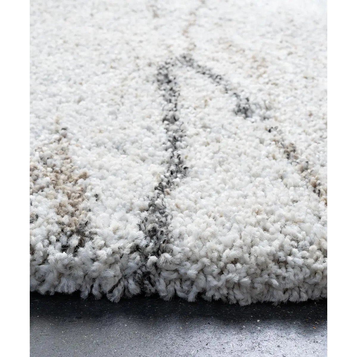 Tappeto Stile Moderno Grigio Crema