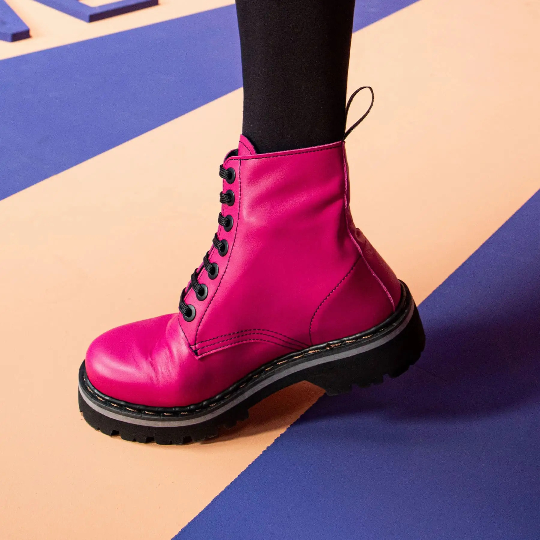 Botines 1166 NAPPA BURDEOS / MARINA color Burdeos
