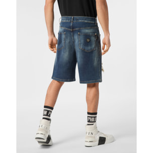 PHILIPP PLEIN DENIM SHORTS