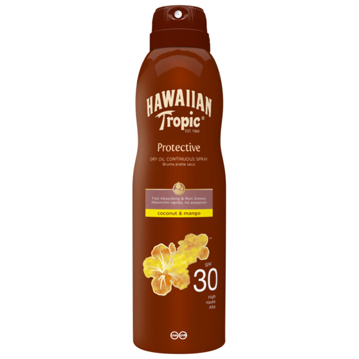 Pack de 2 - Hawaiian Tropic - BRUME D'HUILE SPF30 180ML