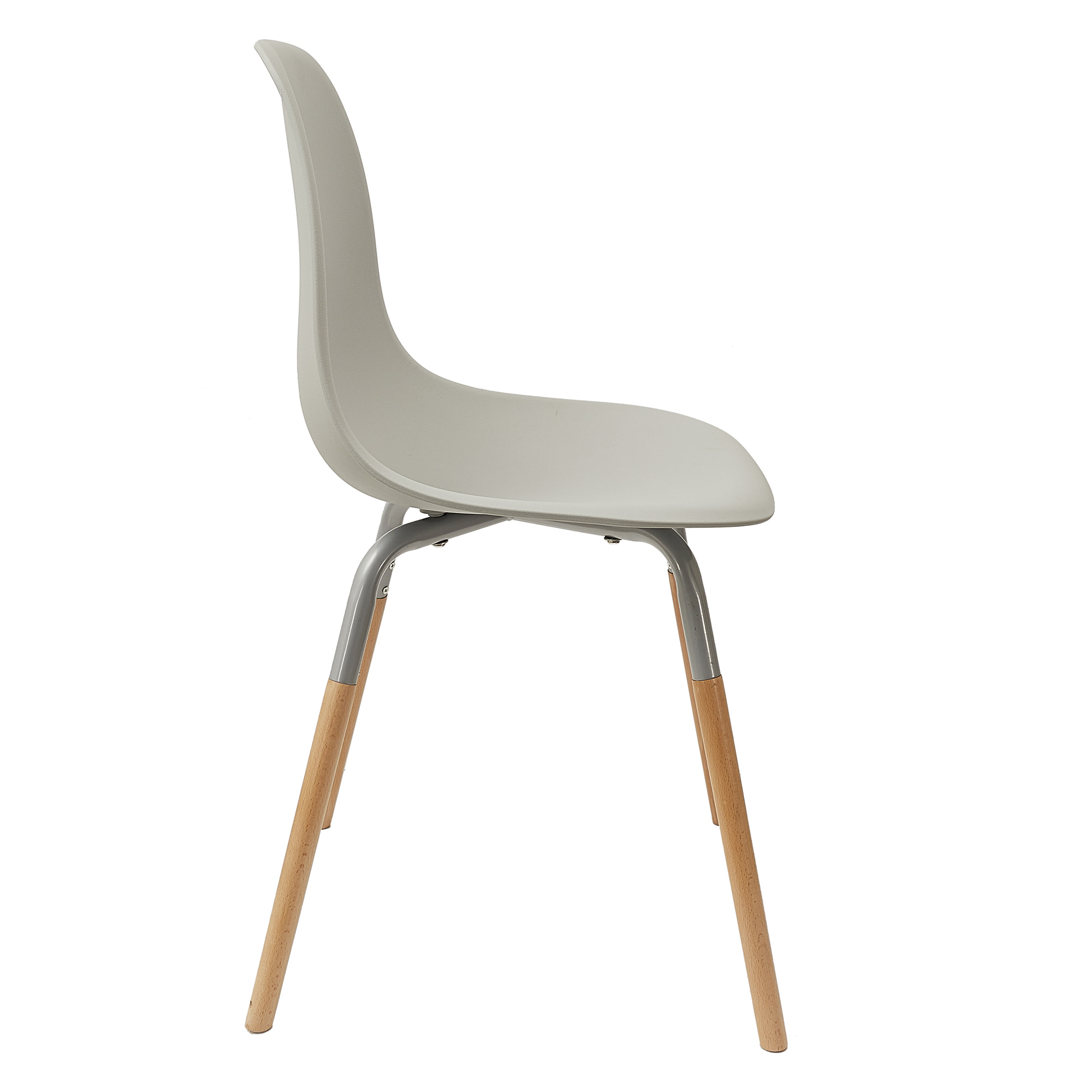 Chaise Scandinave Phenix Gris - Lot de 4