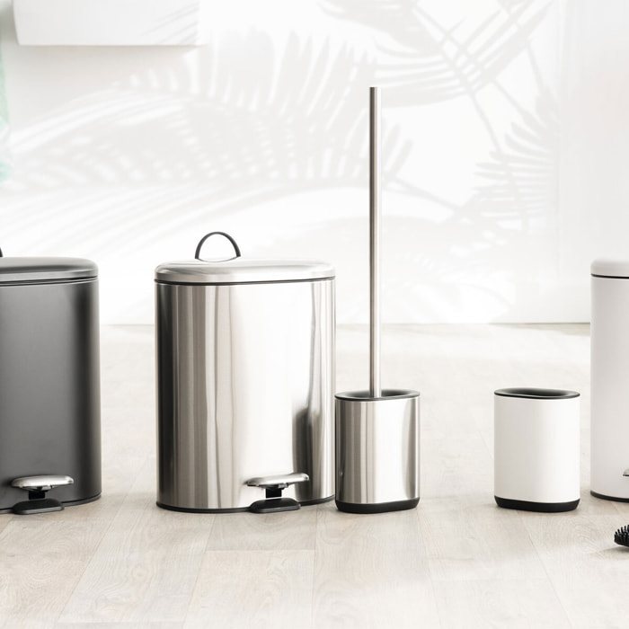 Poubelle soft close métal 6L "Siliflex" inox
