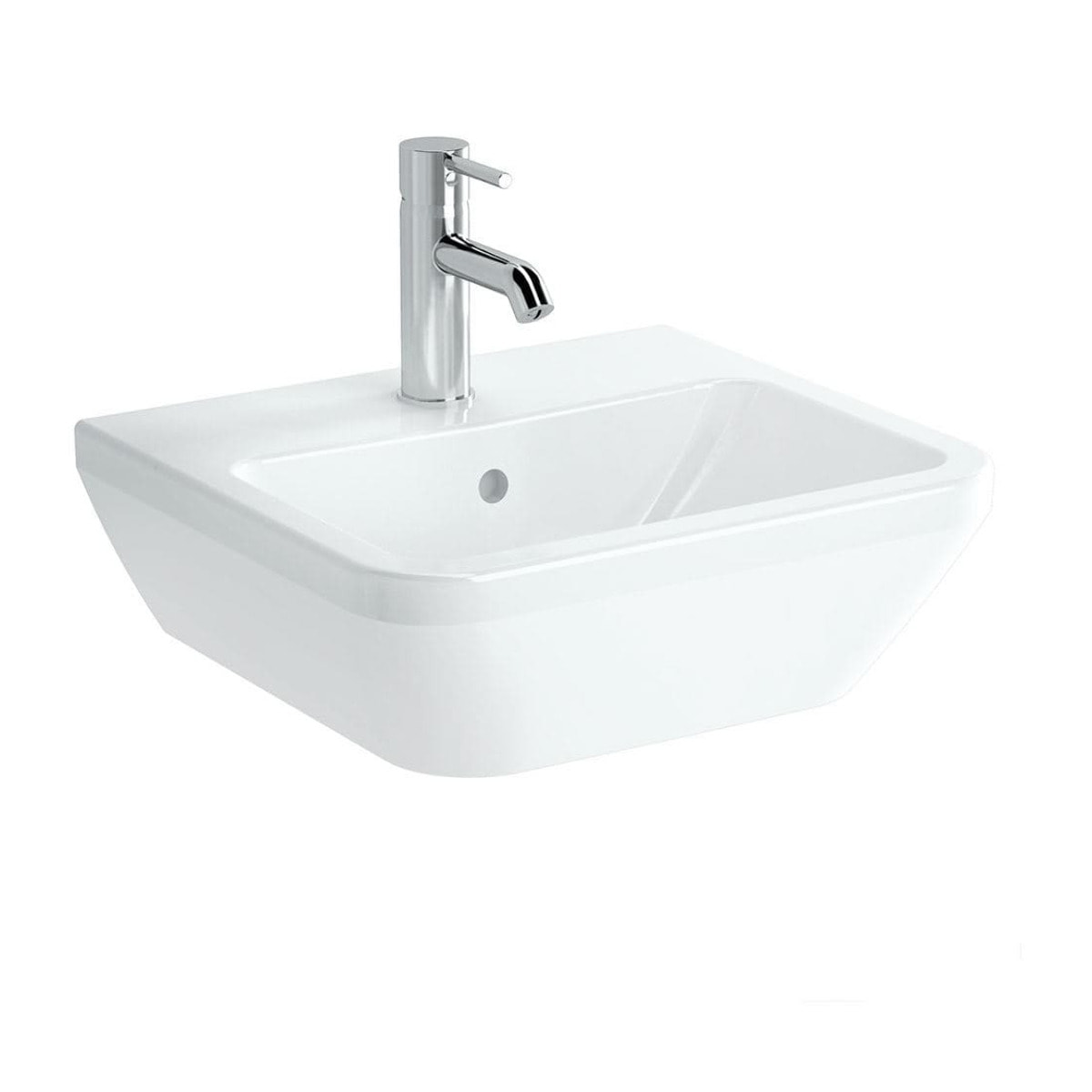 VitrA Integra lavabo suspendu 45 × 40 cm avec trop-plein, blanc
