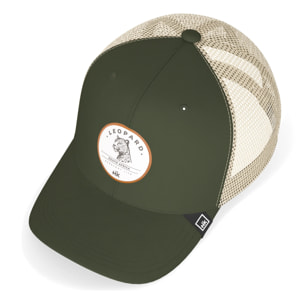 Gorras Hanukeii Leopard Truck Green / Beige