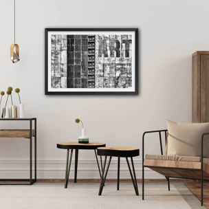 Affiche deco ""Gritty palace"" Affiche sous cadre noir