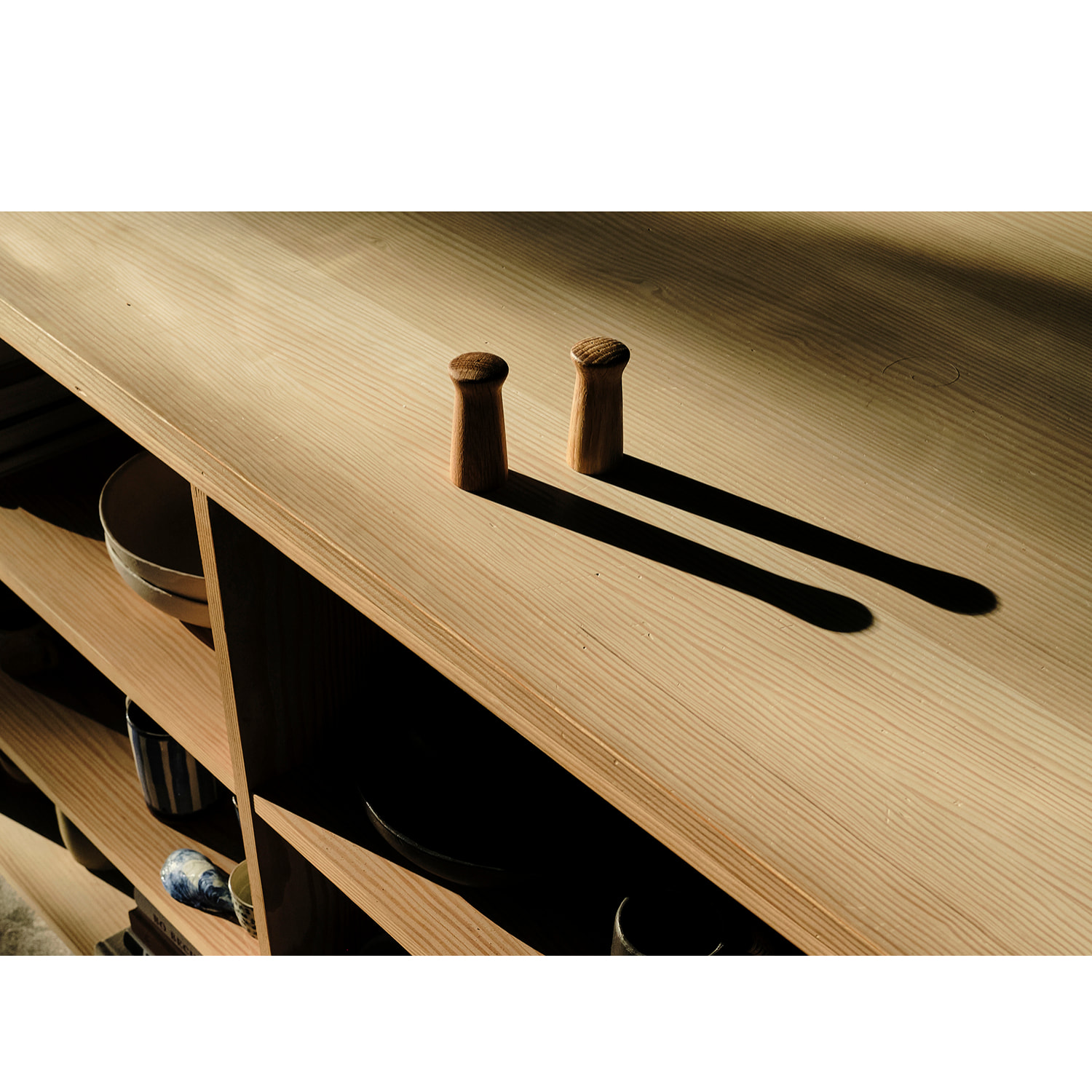 Set de salières et poivrières Kit 7 cm Chêne