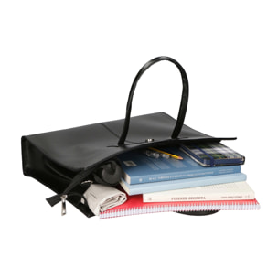 Borsa a mano da Donna Evelina in Vera Pelle Made in Italy 29x40x9 cm