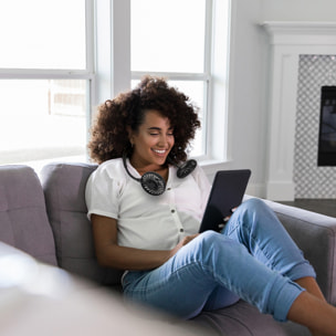 Ventilateur Rechargeable Tour De Cou Lumineux